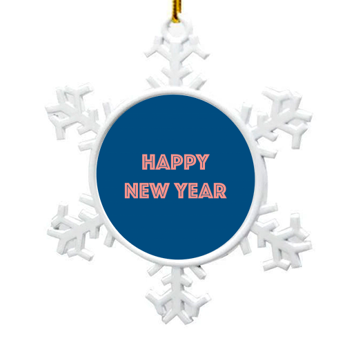 Happy New Year - snowflake decoration by Adam Regester