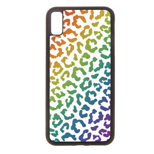 Rainbow animal print - stylish phone case by Cheryl Boland