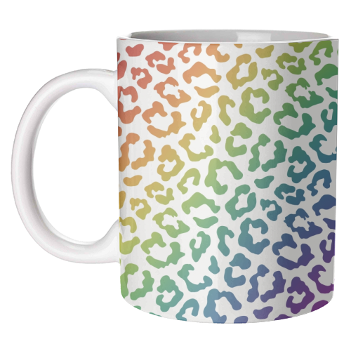 Rainbow animal print - unique mug by Cheryl Boland