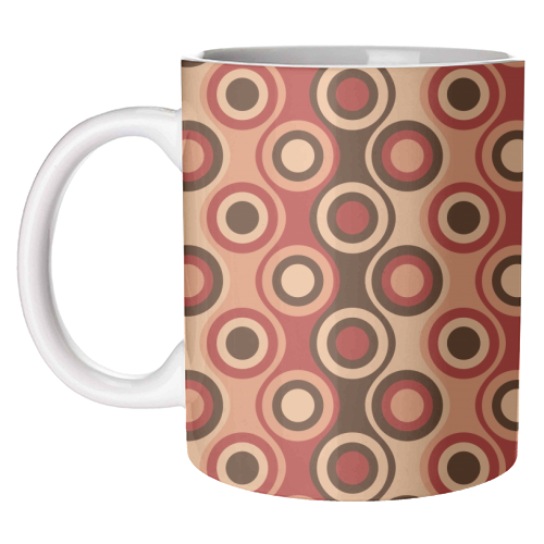 Retro 1970's Style Seventies Vintage Pattern - unique mug by InspiredImages