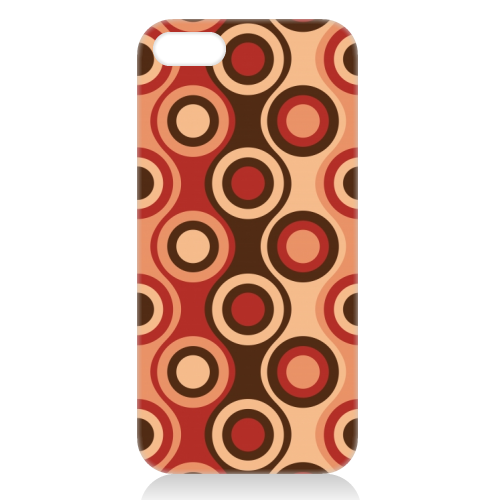 Retro 1970's Style Seventies Vintage Pattern - unique phone case by InspiredImages