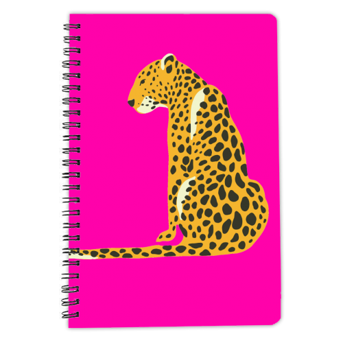 A Leopard Sits - personalised A4, A5, A6 notebook by Wallace Elizabeth