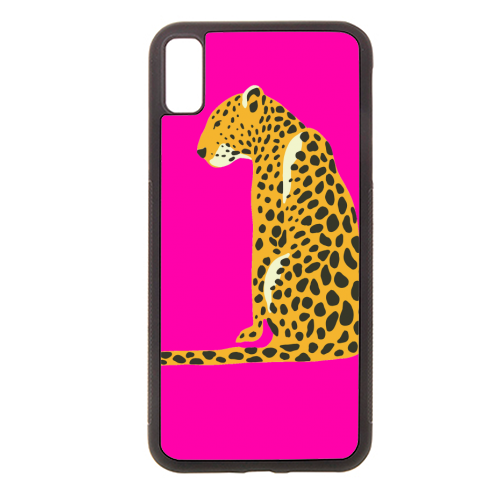 A Leopard Sits - Stylish phone case by Wallace Elizabeth