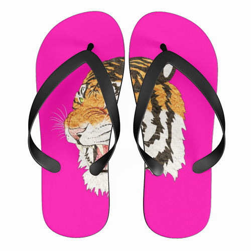 Easy Tiger - funny flip flops by Wallace Elizabeth
