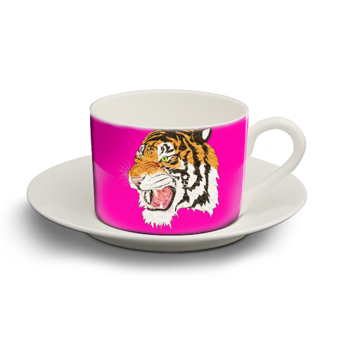 Easy Tiger - personalised cup and saucer by Wallace Elizabeth