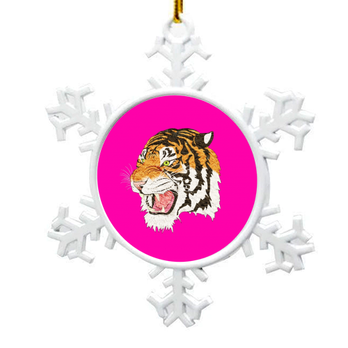 Easy Tiger - snowflake decoration by Wallace Elizabeth