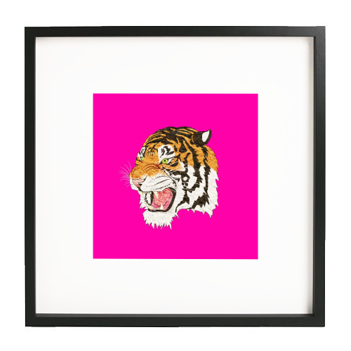 Easy Tiger - white/black framed print by Wallace Elizabeth