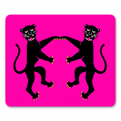 The Dancing Panther - funny mouse mat by Wallace Elizabeth