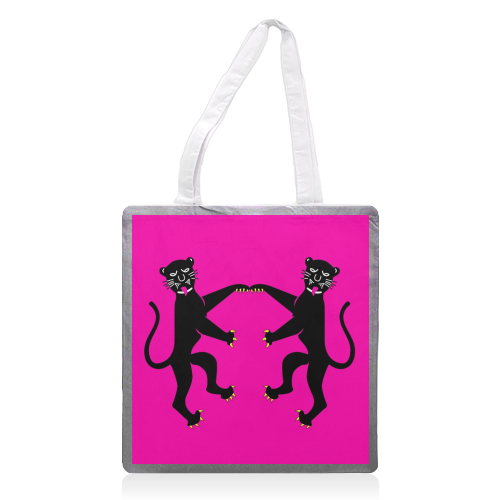 The Dancing Panther - printed tote bag by Wallace Elizabeth
