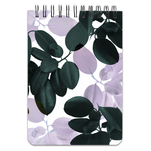 Ficus Leaves Glam #1 #tropical #decor #art - personalised A4, A5, A6 notebook by Anita Bella Jantz