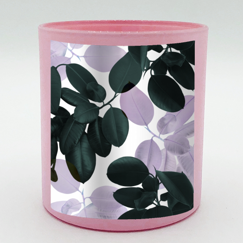 Ficus Leaves Glam #1 #tropical #decor #art - scented candle by Anita Bella Jantz