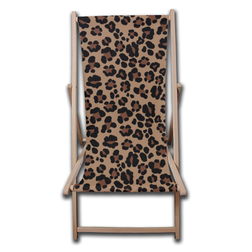 Leopard Print Glam #1 #pattern #decor #art - canvas deck chair by Anita Bella Jantz