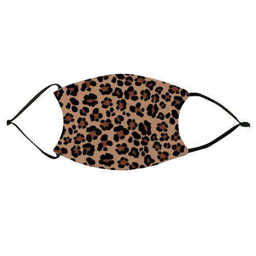 Leopard Print Glam #1 #pattern #decor #art - face cover mask by Anita Bella Jantz