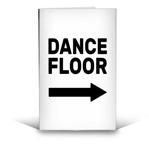 Dance Floor (right) - funny greeting card by The Native State