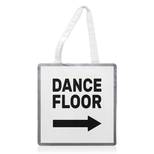 Dance Floor (right) - printed tote bag by The Native State