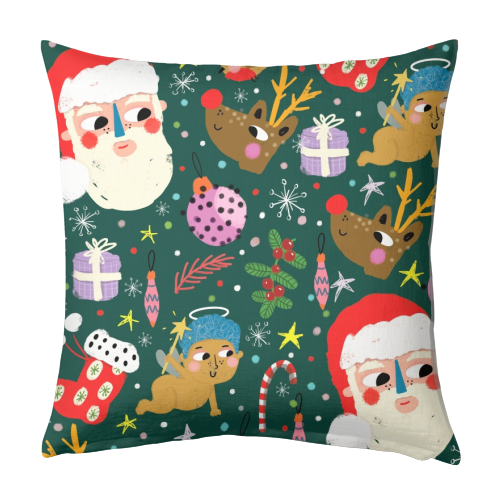 CHRISTMAS JOY - designed cushion by Nichola Cowdery