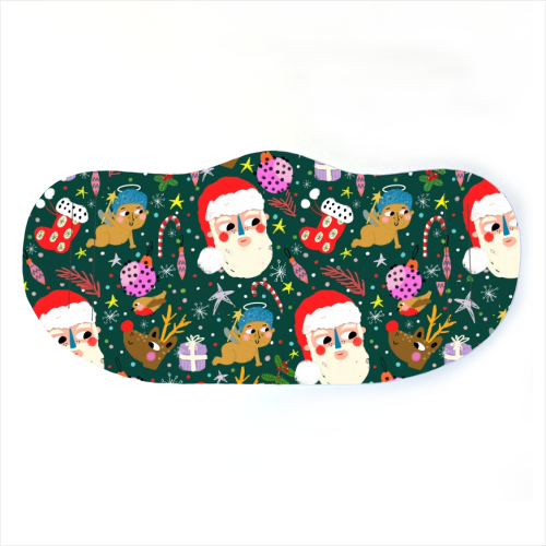 CHRISTMAS JOY - face cover mask by Nichola Cowdery