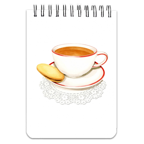 Cup of Tea and a Biccie - personalised A4, A5, A6 notebook by Patricia Shea