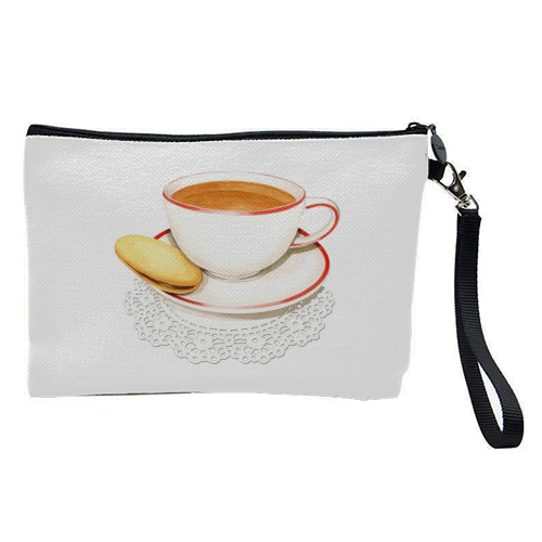 Cup of Tea and a Biccie - pretty makeup bag by Patricia Shea