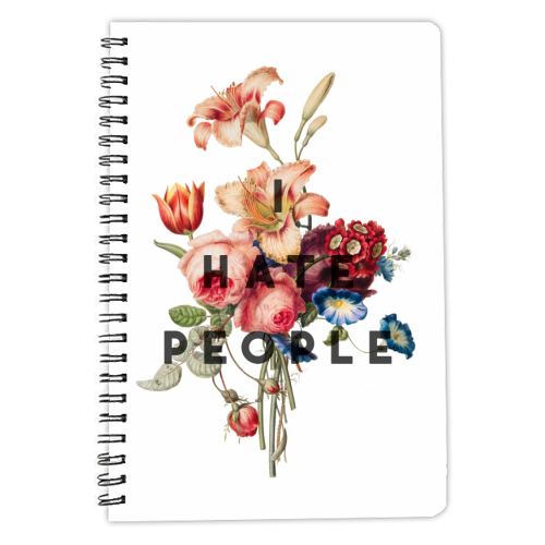 I hate people - personalised A4, A5, A6 notebook by The 13 Prints