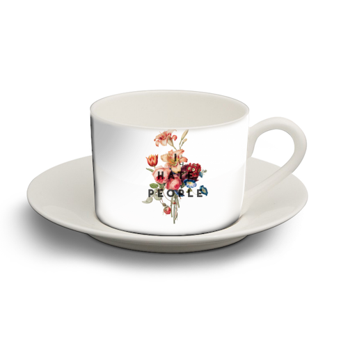 I hate people - personalised cup and saucer by The 13 Prints