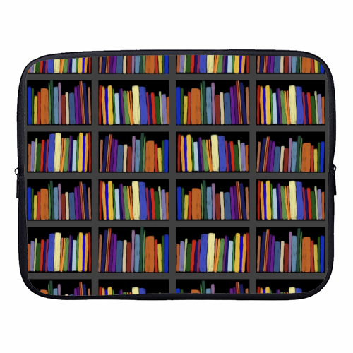 Library - designer laptop sleeve by Sarah Leeves