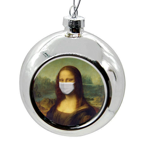 Rona Lisa - colourful christmas bauble by Wallace Elizabeth