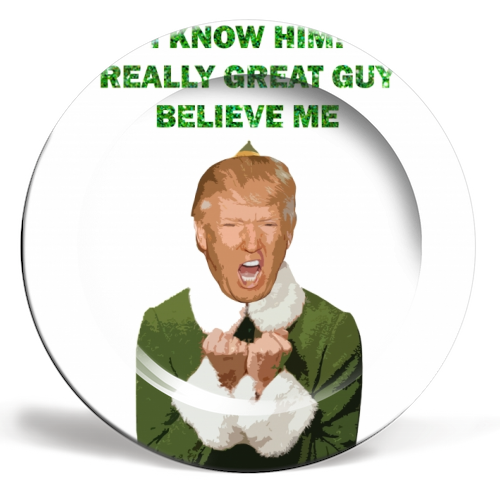 DONNY THE ELF - ceramic dinner plate by Wallace Elizabeth