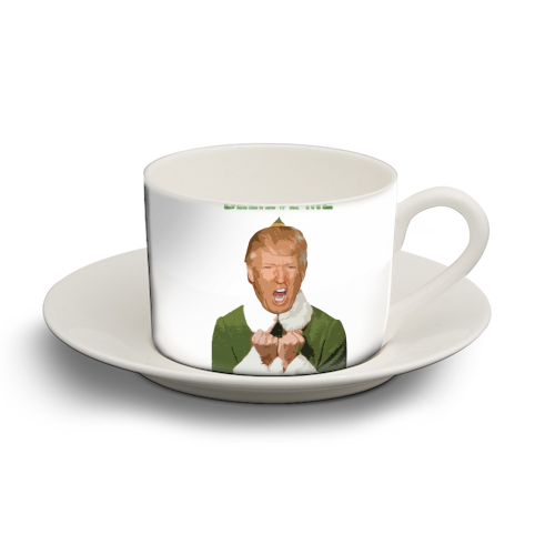 DONNY THE ELF - personalised cup and saucer by Wallace Elizabeth