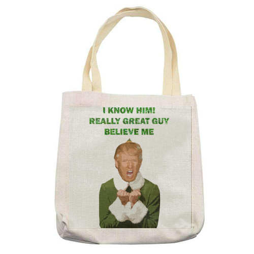 DONNY THE ELF - printed tote bag by Wallace Elizabeth