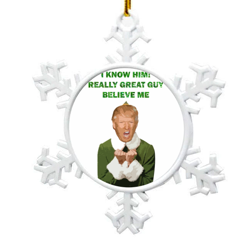 DONNY THE ELF - snowflake decoration by Wallace Elizabeth