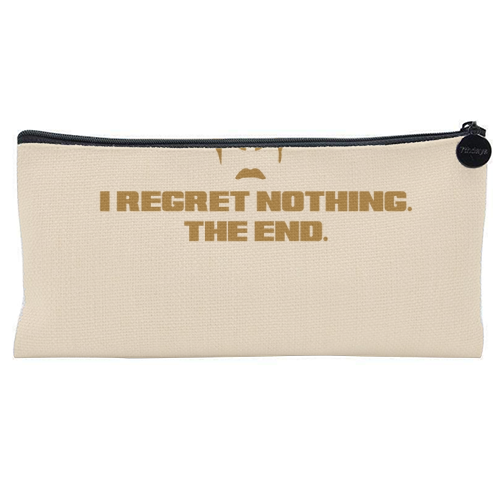 Regret Nothing. The end. - flat pencil case by Wallace Elizabeth
