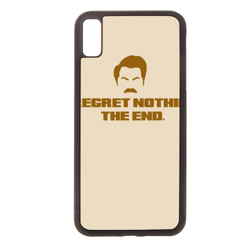 Regret Nothing. The end. - stylish phone case by Wallace Elizabeth