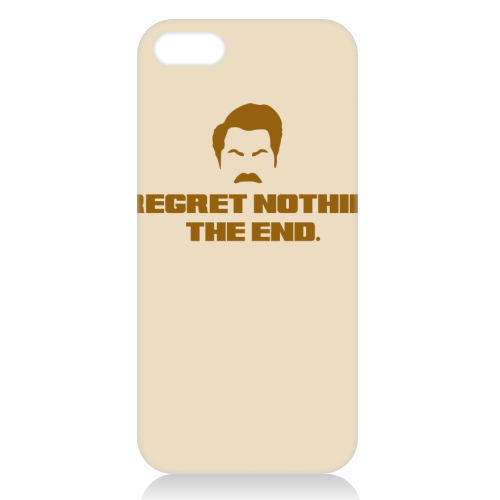 Regret Nothing. The end. - unique phone case by Wallace Elizabeth