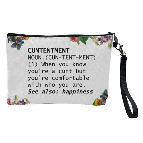 CUNTENTMENT - pretty makeup bag by Wallace Elizabeth