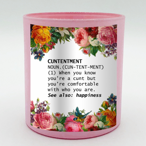 CUNTENTMENT - scented candle by Wallace Elizabeth