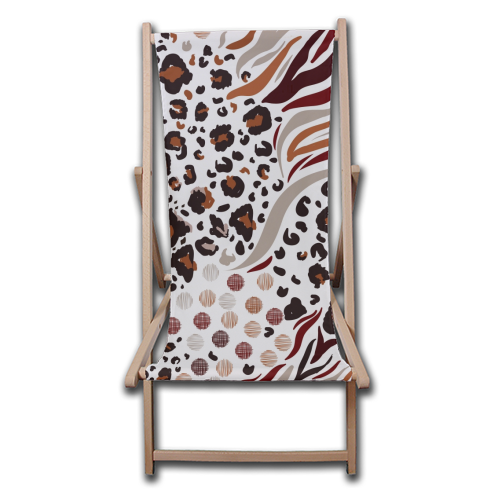 animal print - canvas deck chair by haris kavalla