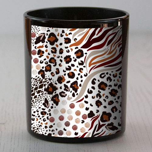 animal print - scented candle by haris kavalla