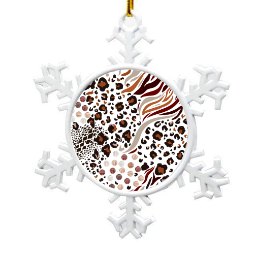animal print - snowflake decoration by haris kavalla