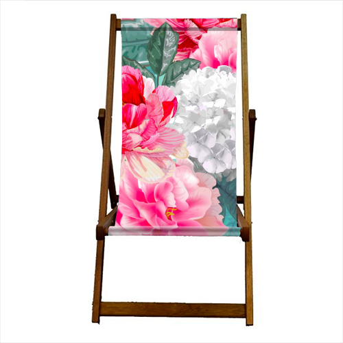 multi floral - canvas deck chair by haris kavalla