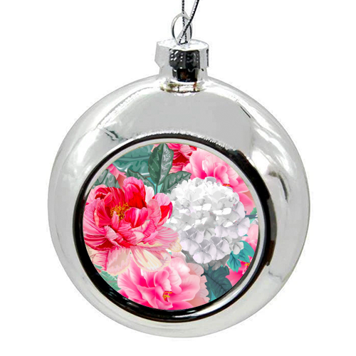 multi floral - colourful christmas bauble by haris kavalla