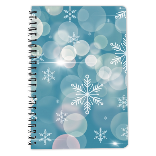 Magical snowflakes - personalised A4, A5, A6 notebook by Cheryl Boland