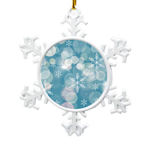 Magical snowflakes - snowflake decoration by Cheryl Boland
