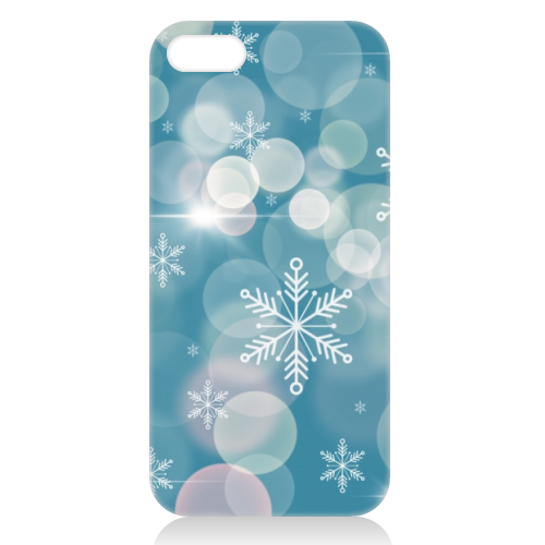 Magical snowflakes - unique phone case by Cheryl Boland