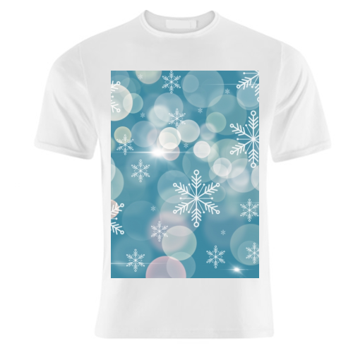 Magical snowflakes - unique t shirt by Cheryl Boland