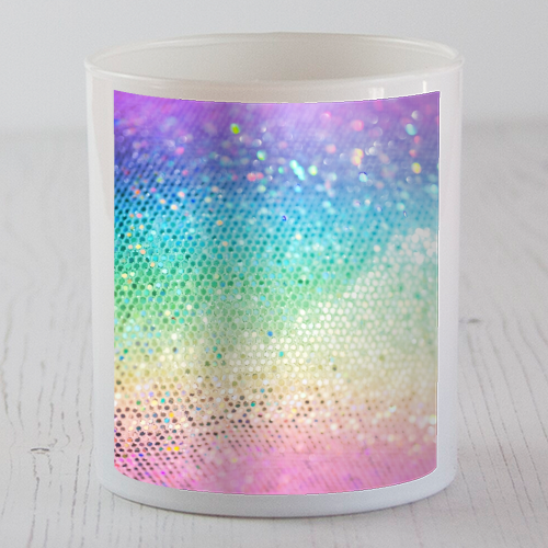 Rainbow Princess Glitter #3 (Faux Glitter - Photography) #shiny #decor #art - scented candle by Anita Bella Jantz