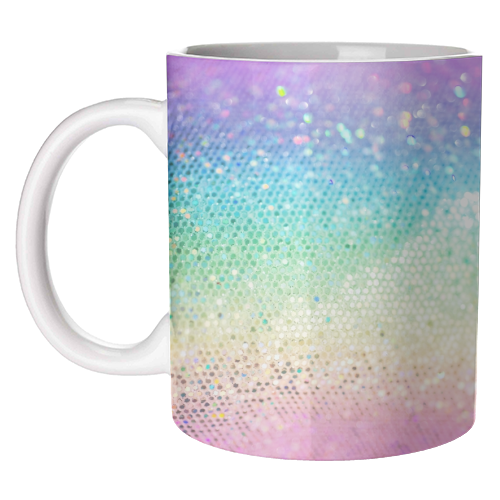 Rainbow Princess Glitter #3 (Faux Glitter - Photography) #shiny #decor #art - unique mug by Anita Bella Jantz