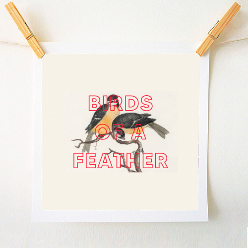 Birds Of A Feather - A1 - A4 art print by The 13 Prints