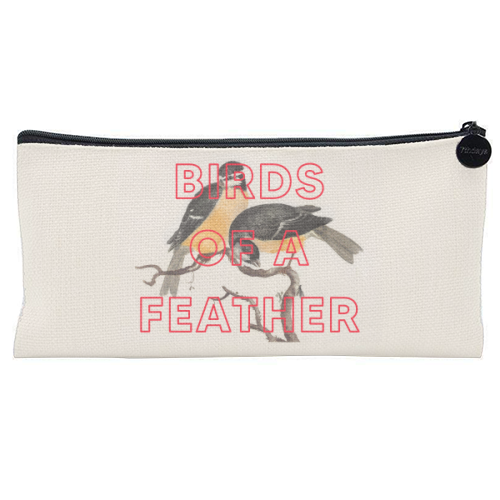 Birds Of A Feather - flat pencil case by The 13 Prints