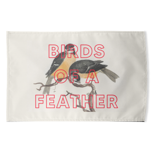 Birds Of A Feather - funny tea towel by The 13 Prints